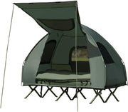 2-Person Waterproof Camping Tent Bed with Air Mattress & Sleeping Bag