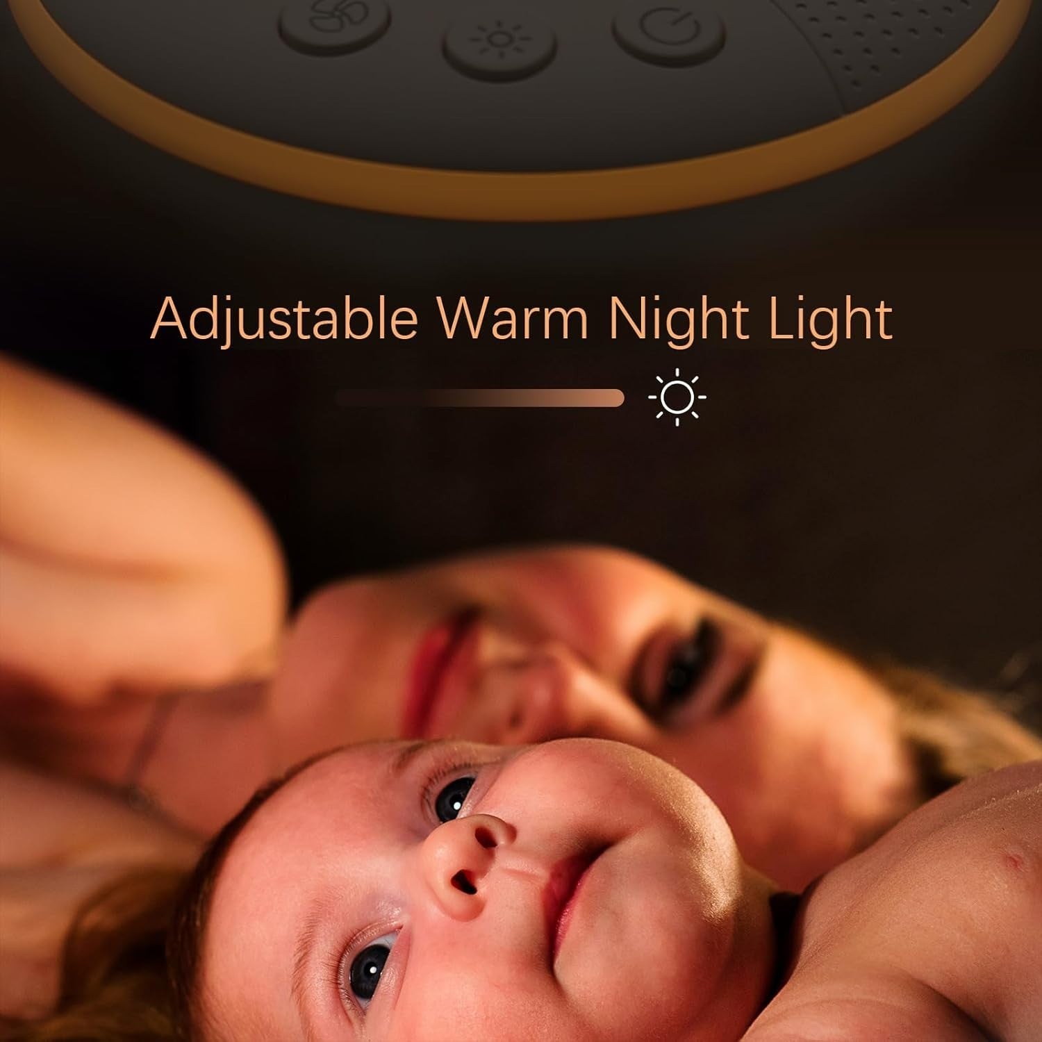 Portable White Noise Machine for Baby & Adult, 21 Sleep Sounds + Night Light