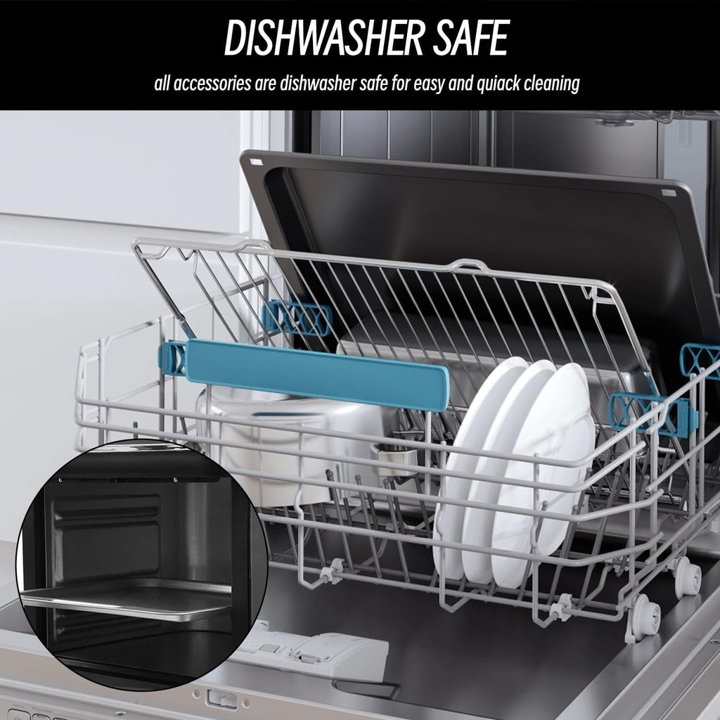 10L Air Fryer Oven Mini Oven Oil-Free Grill Roast Bake Compact 360° Crisp Easy