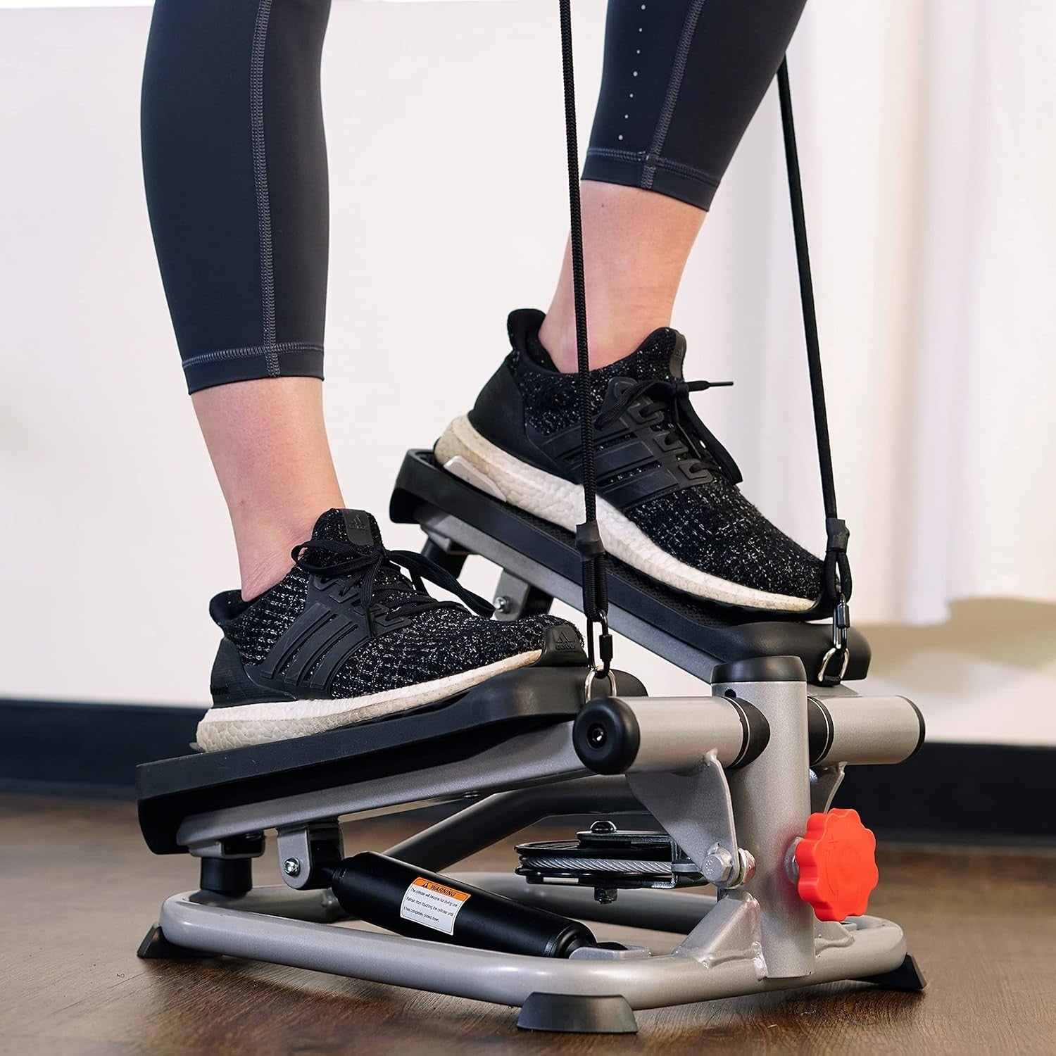 Mini Stepper Exercise Machine Cardio Twisting Stepper Resistance Bands