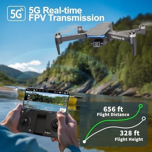 4K GPS Drone with Camera, Brushless Motor, Auto Return & Follow Me
