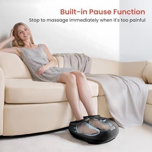 Foot Massager with Heat, Shiatsu, Deep Kneading, Vibration & Compression