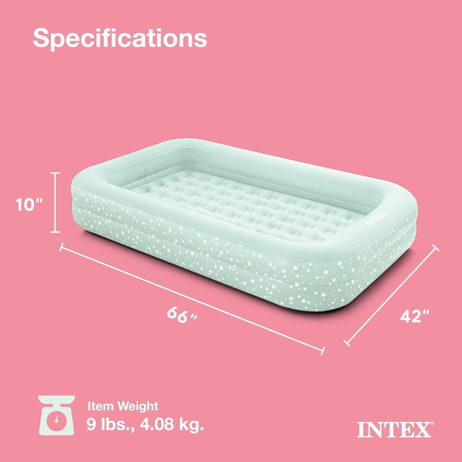 Inflatable Toddler Travel Bed with Pump & Carry Bag – Foldable, Durable, Kids