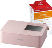 Wireless Compact Photo Printer with RP-108 Ink Paper Set - Pink