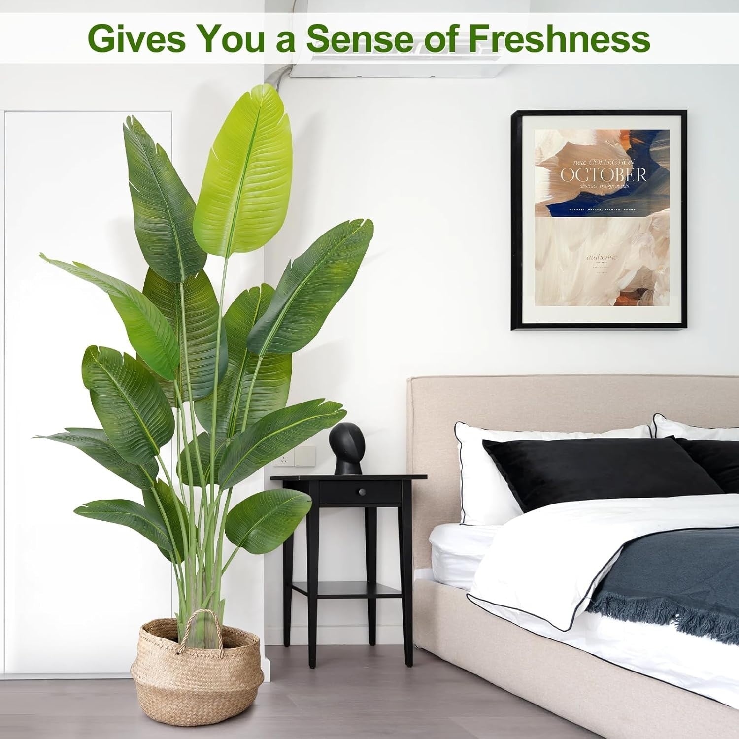 Set of 2 Bird of Paradise Plants 180cm Lifelike Indoor Potted Tropical Banana