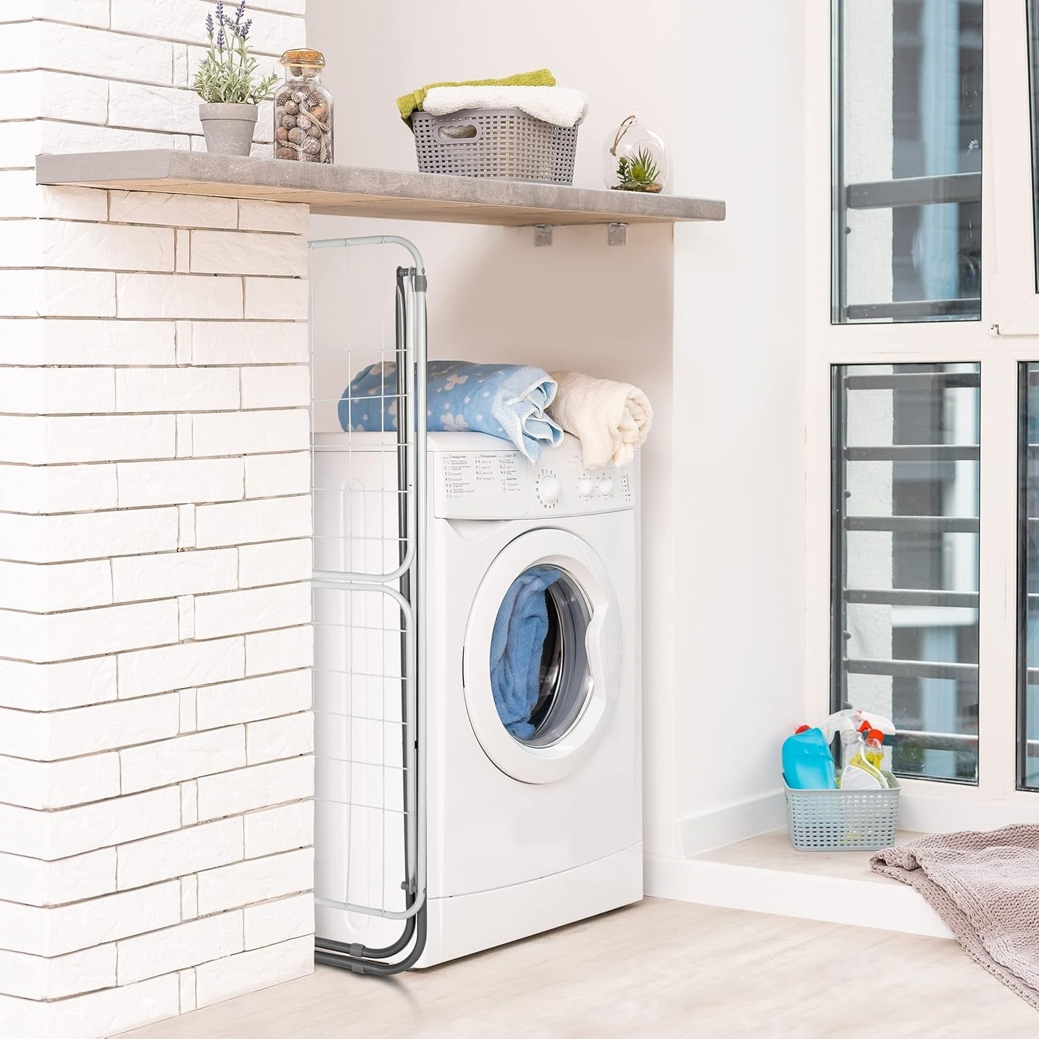 Large Winged Clothes Airer Folding Laundry Drying Rack Indoor Outdoor