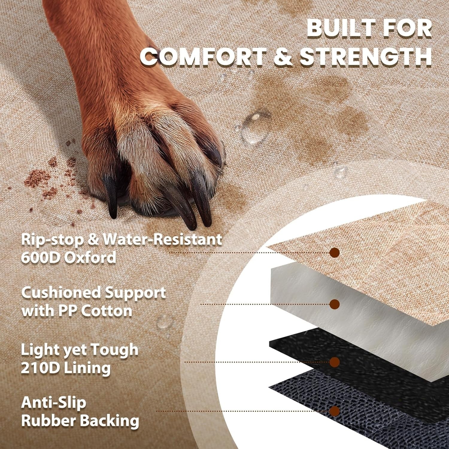 Front Dog Car Seat Cover Bucket Seat Protector Non Slip Waterproof