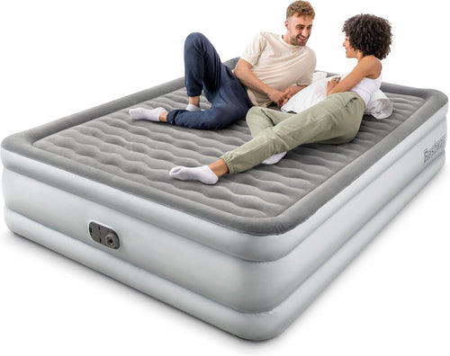King Size Air Bed Built In Electric Pump Raised Inflatable Mattress 300kg