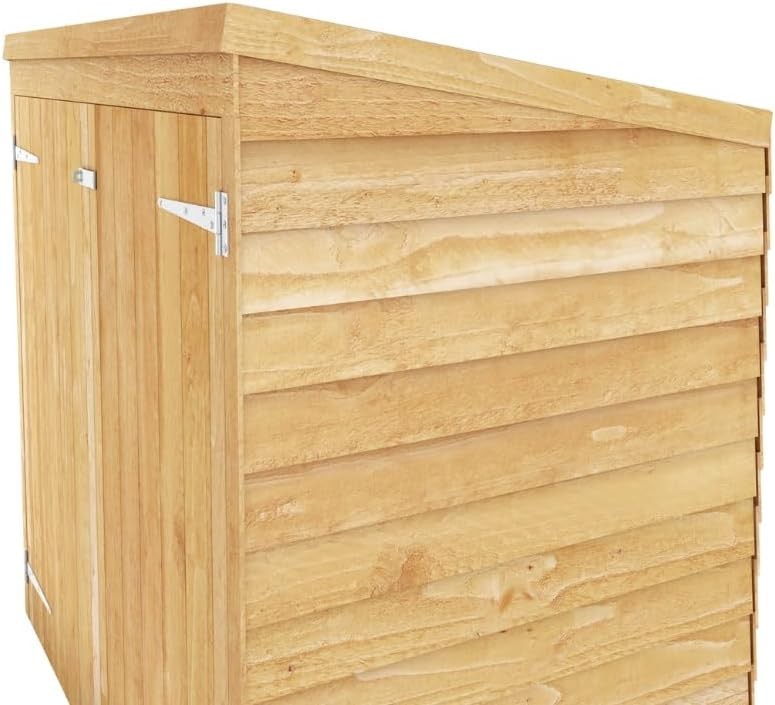 Wooden Garden Shed 5x3ft Overlap Pent Roof Lawnmower Storage