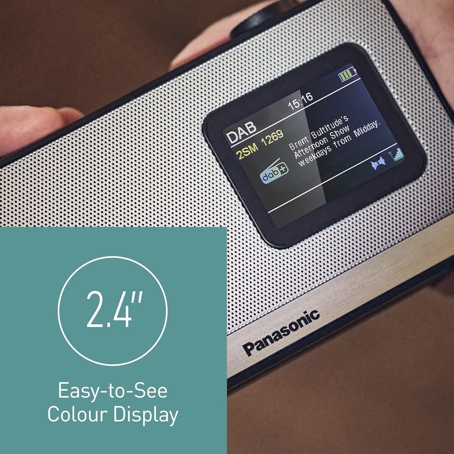 Portable DAB+/FM Radio with Bluetooth, Alarm, Clock & Travel Ready