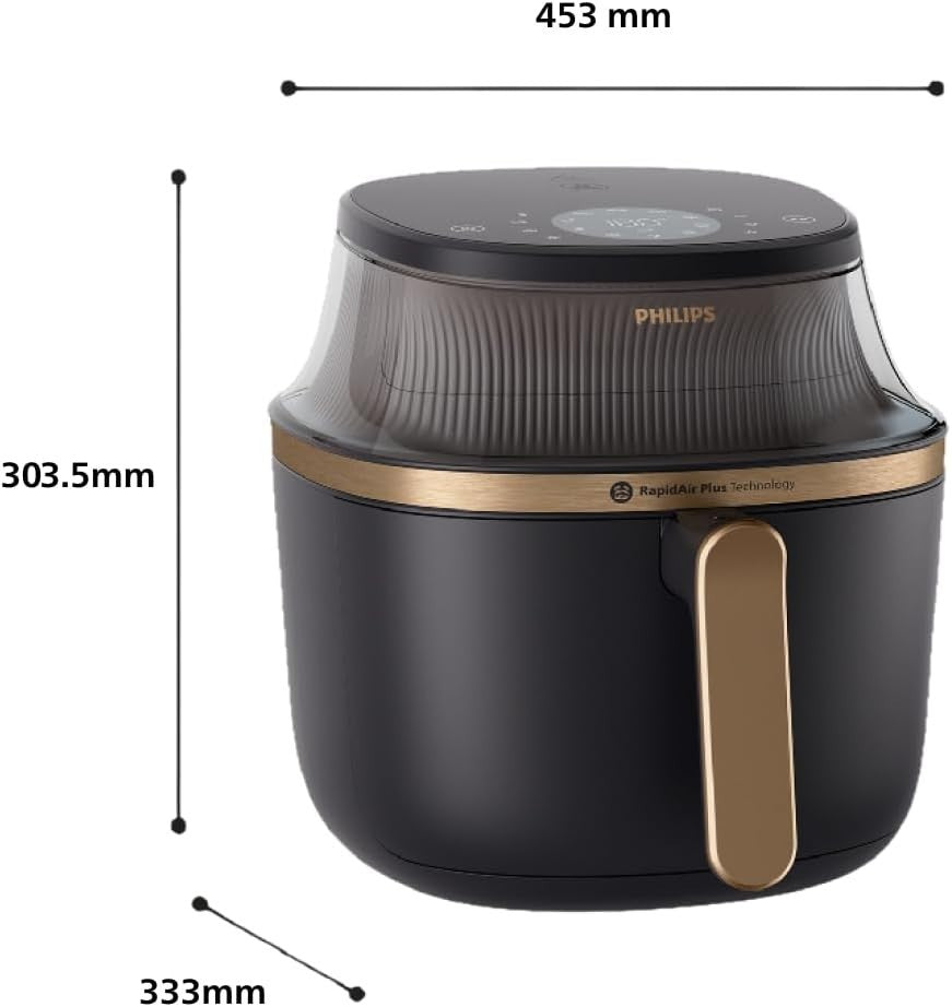 6.2L Large Air Fryer with Viewing Window | 16-in-1 Cooking | RapidAir Plus