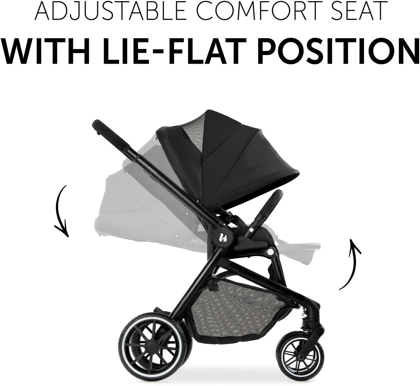 2 in 1 Pram Pushchair Birth–22kg, Carrycot & Seat, Foldable, UPF50+