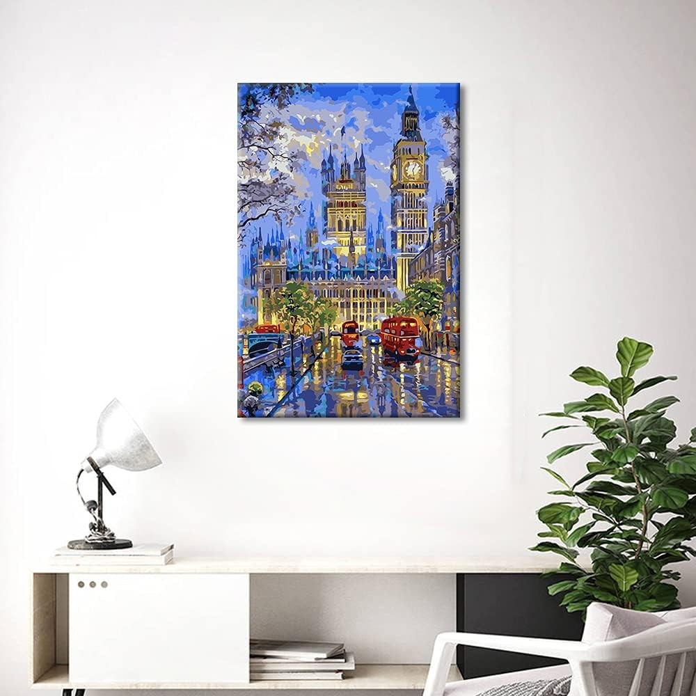 Big Ben London Canvas Wall Art 45.7x30.5cm Stretched Frame