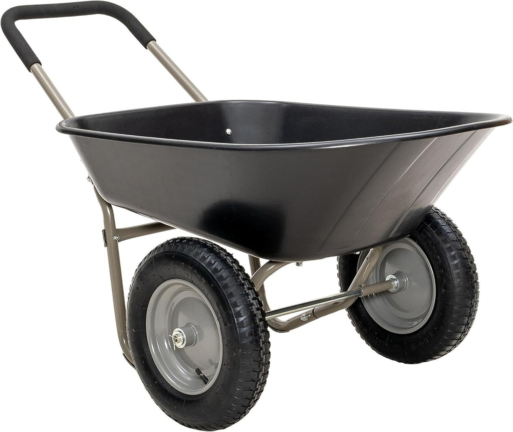 85L 2-Wheel Garden Trolley – Heavy Duty Cart w/ Pneumatic Tyres 150kg Capacity