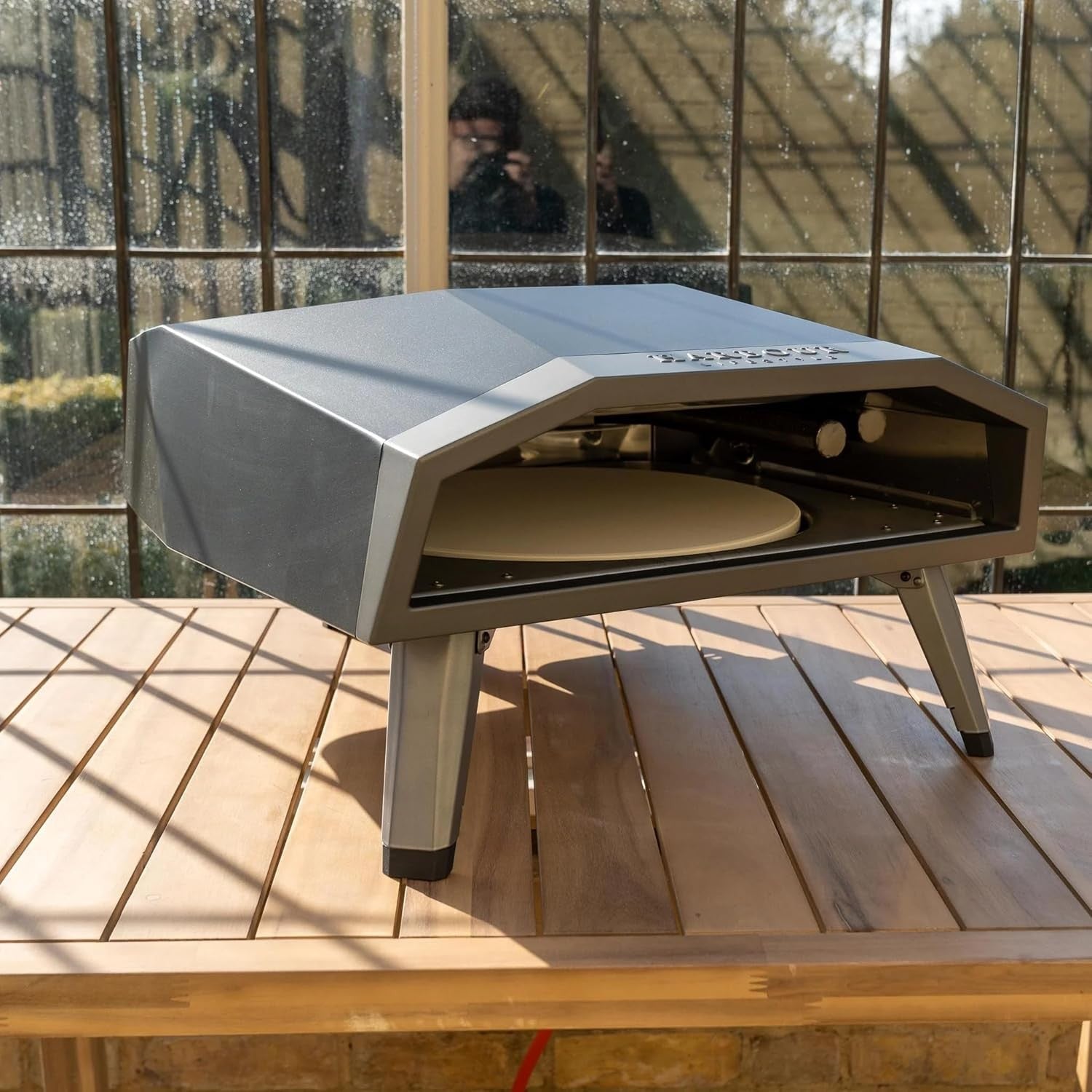 16" Gas Pizza Oven | Outdoor Stainless Steel Propane BBQ Pizza Maker 500°C