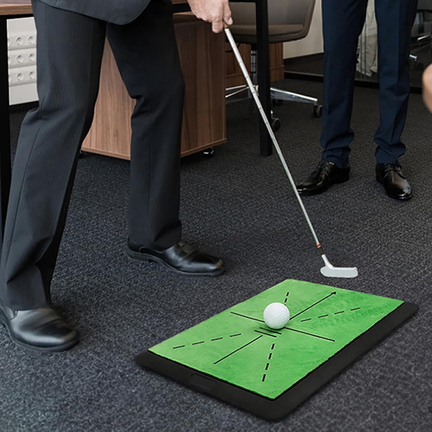 Golf Putting Mat Practice Trainer Indoor Green Home Office Training Aid