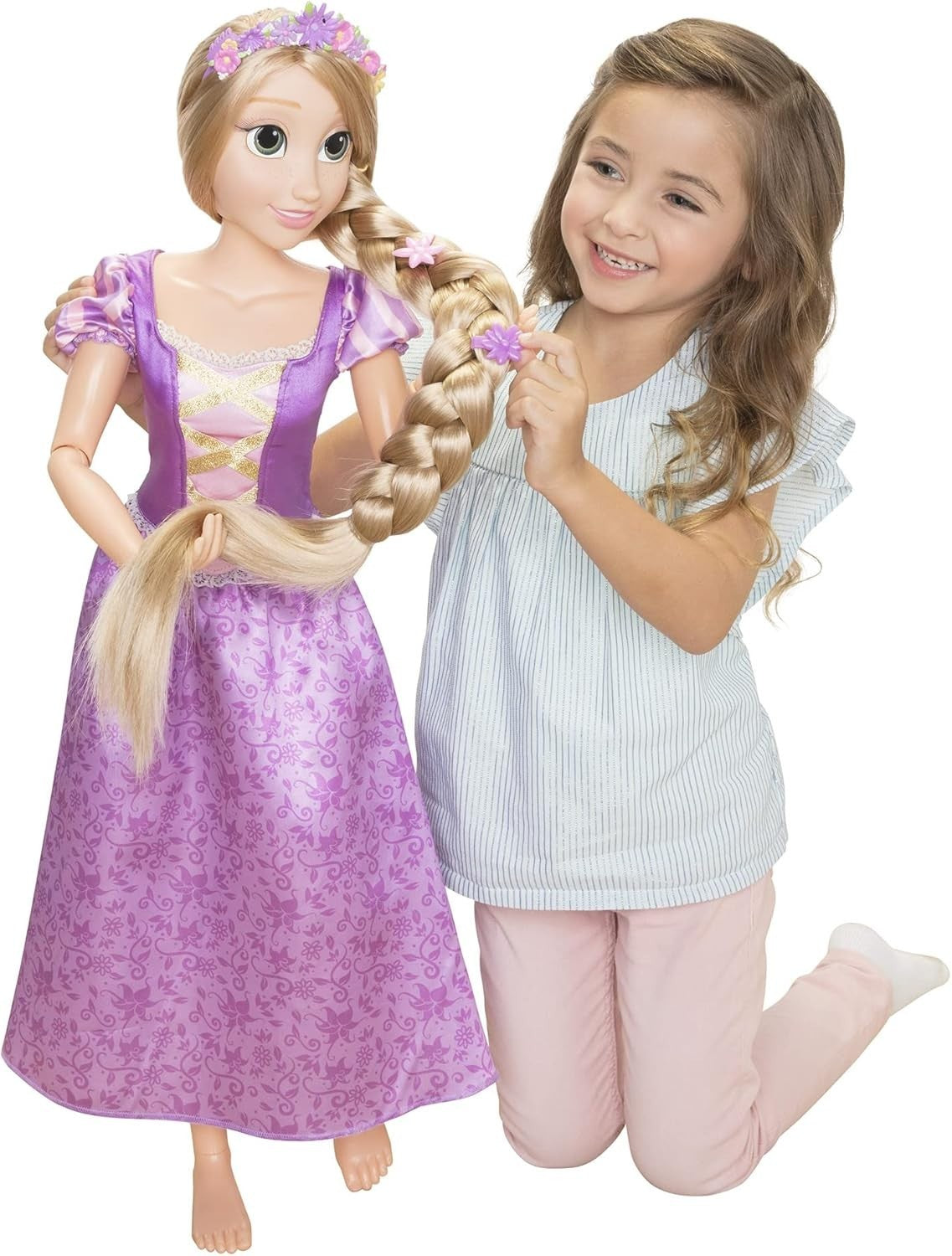 32in Princess Doll My Size Articulated Long Braided Hair Accessories Gift