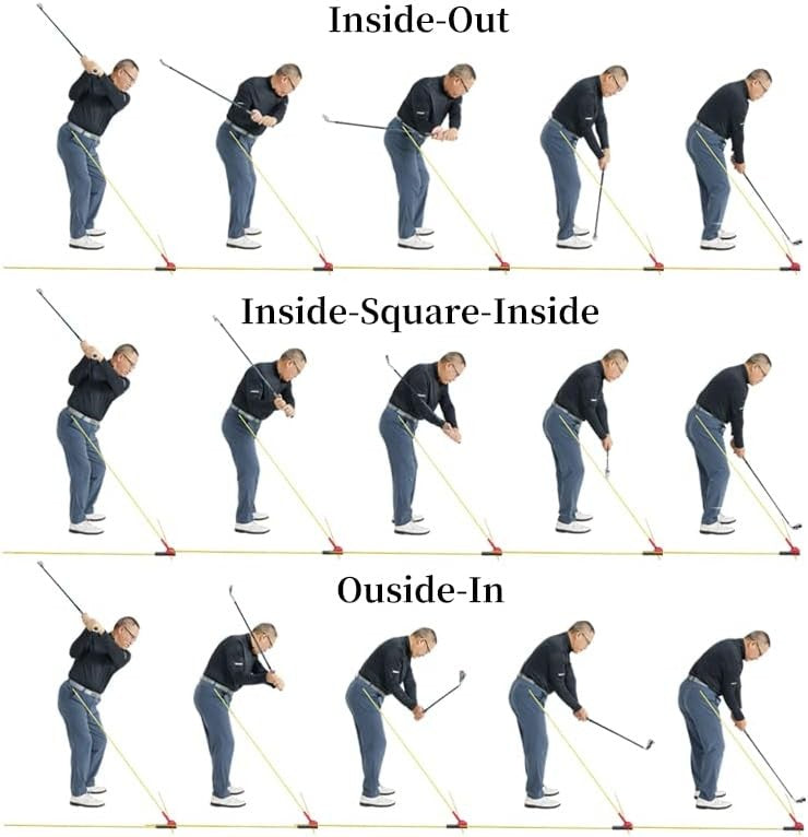 Golf Swing Trainer 3 Alignment Sticks Angle Dial Aid