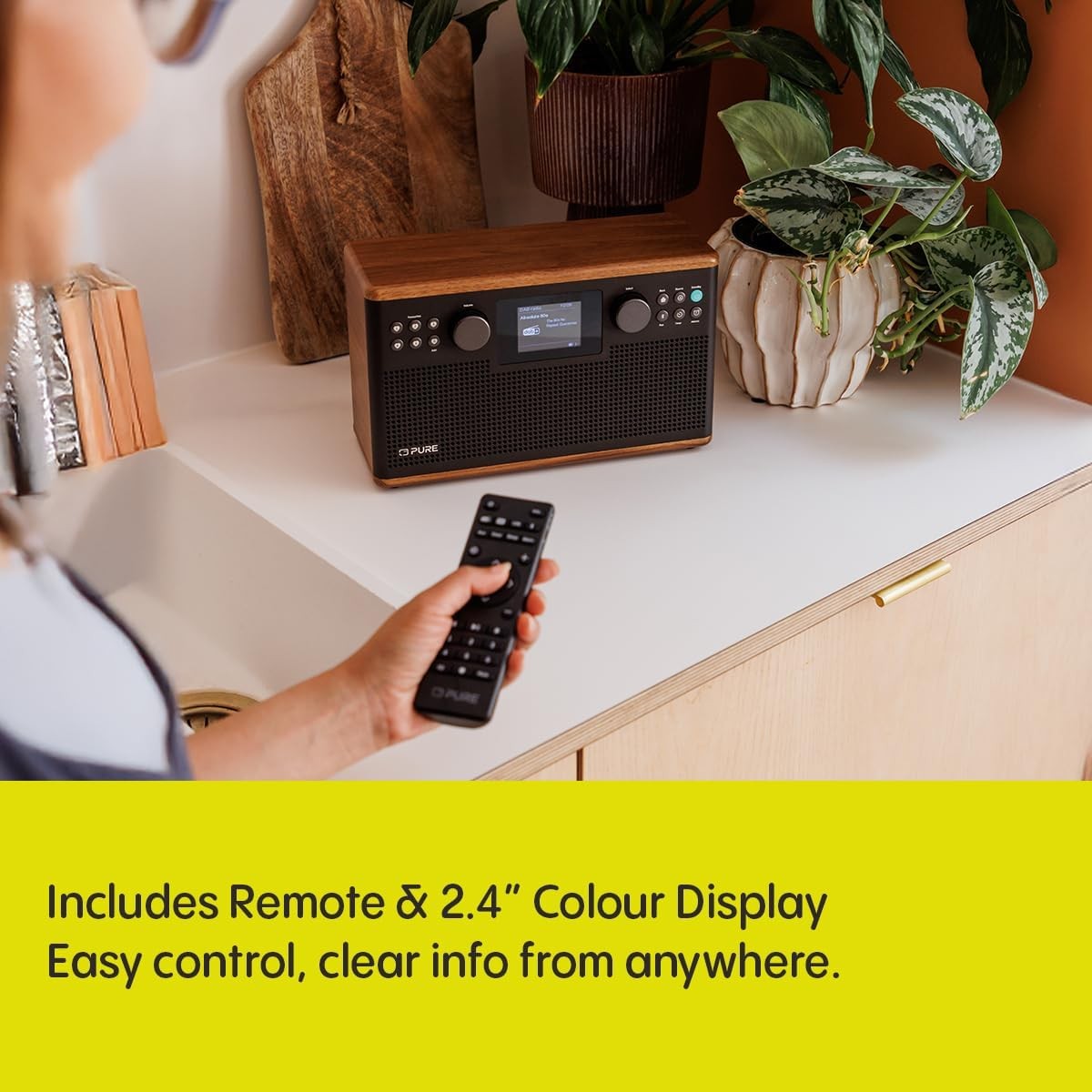 DAB DAB+ HiFi Stereo Radio Bluetooth USB AUX Display Remote
