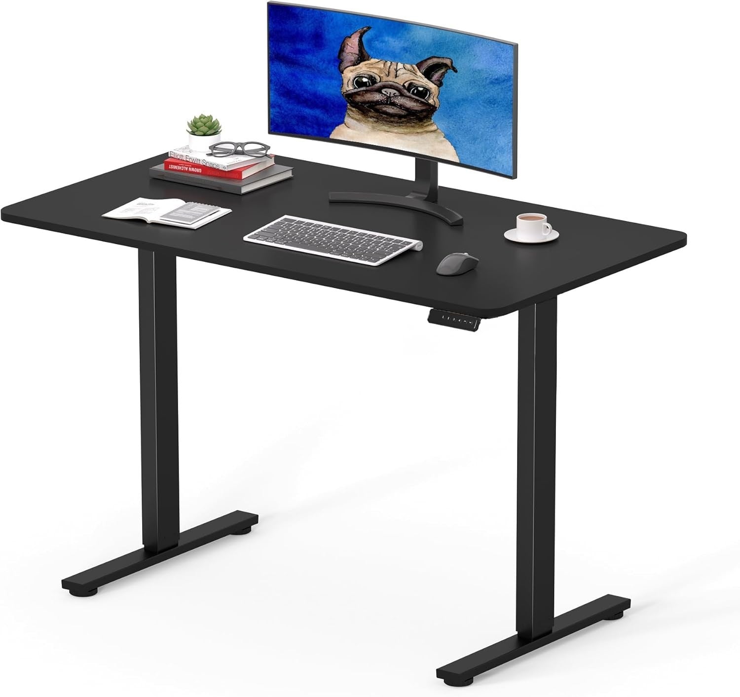 Electric Standing Desk 100x60cm Adjustable Sit Stand Table w/ Memory Panel