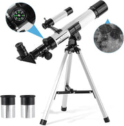 Telescope for Kids & Beginners, 40mm Aperture, 32X Magnification & Tripod