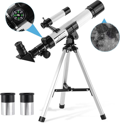 Telescope for Kids & Beginners, 40mm Aperture, 32X Magnification & Tripod