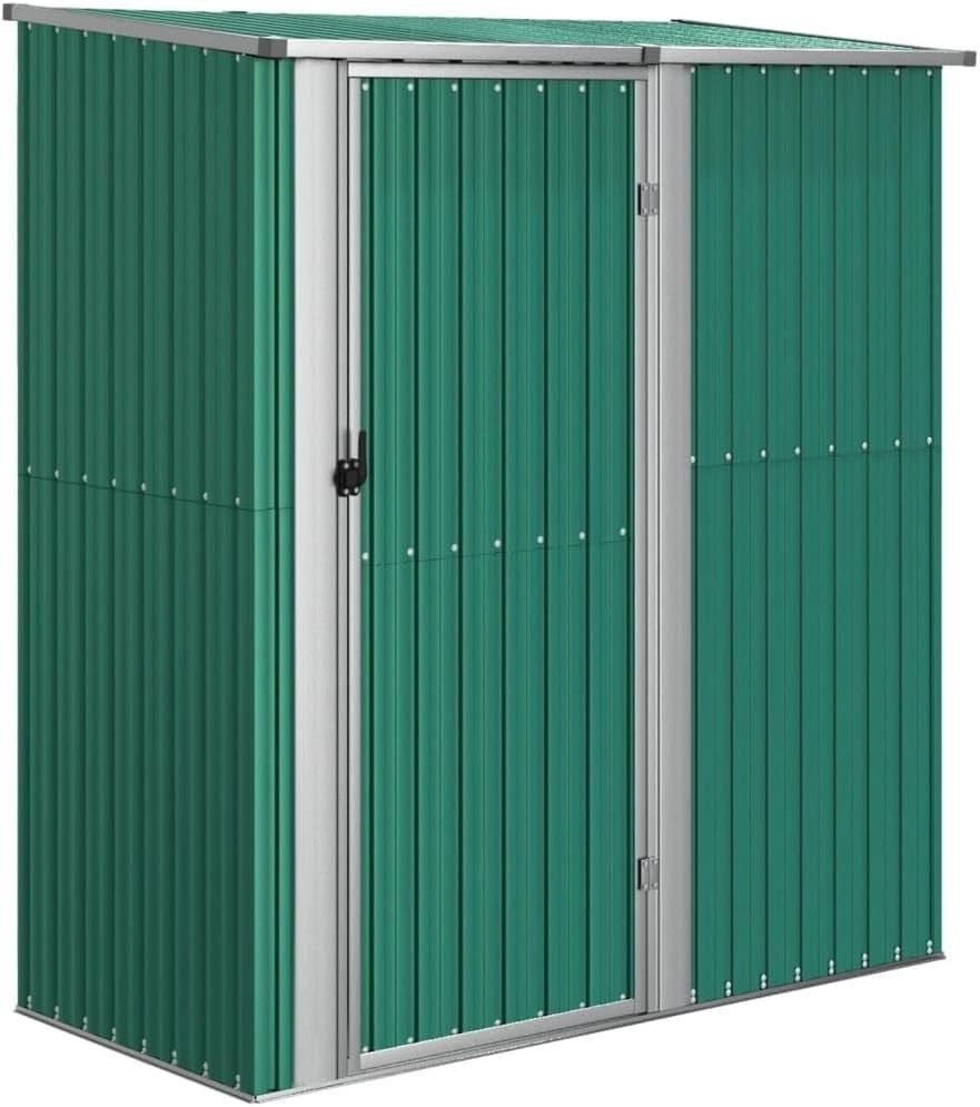 Metal Garden Shed Outdoor Storage House with Lockable Door Tool Organiser 210cm