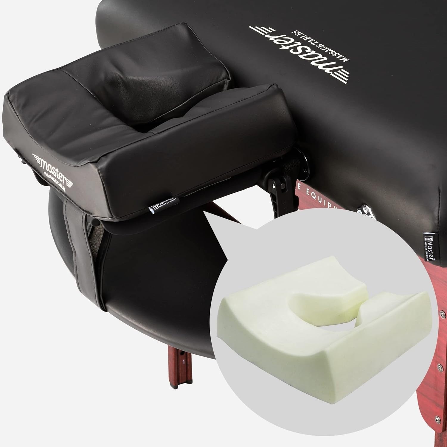 71cm Heated Therapy Massage Bed Portable Folding Spa Table with Memory Foam