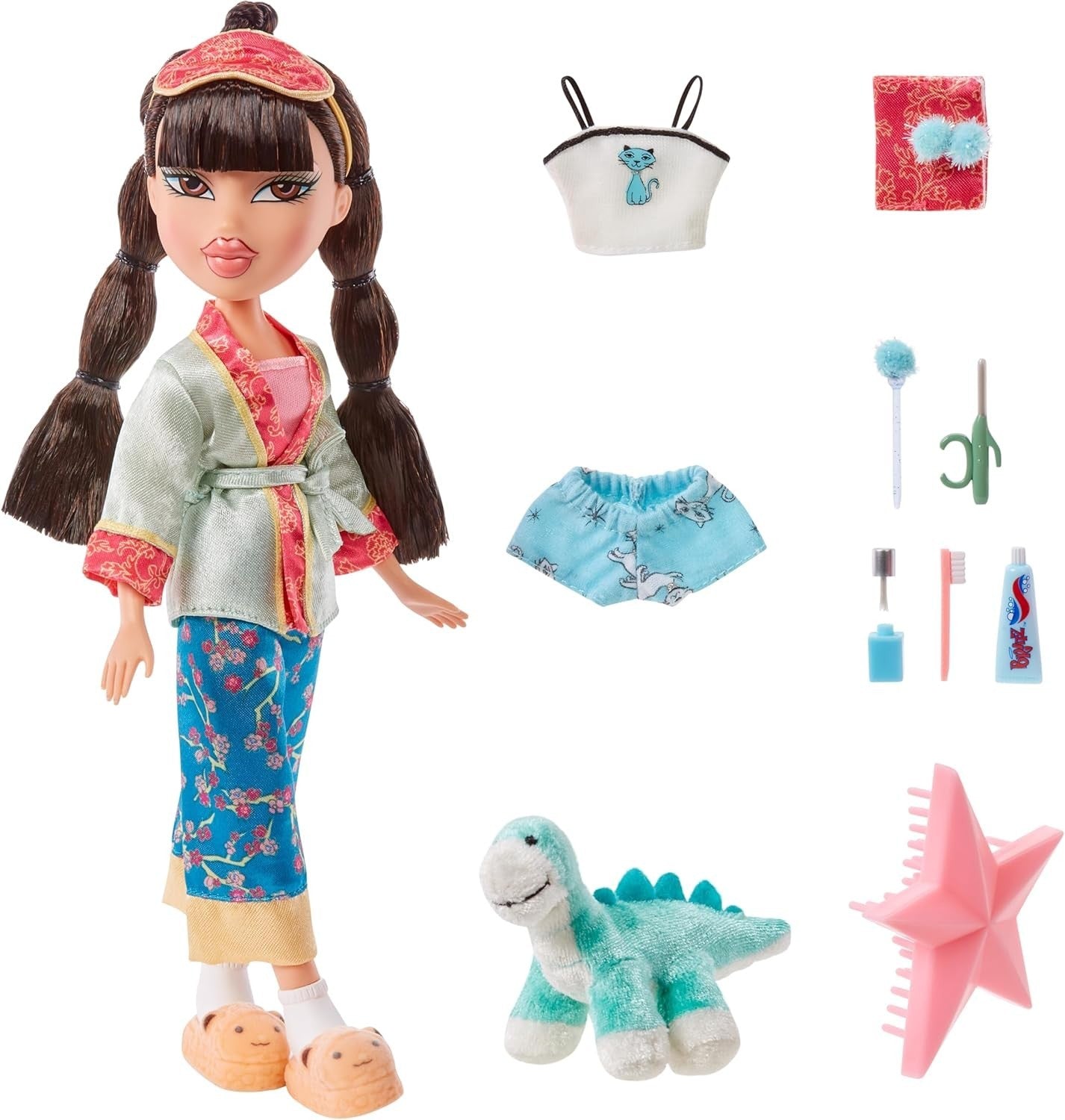 Bubble Pigtail Slumber Party Fashion Doll Pajamas Plush Sleepover