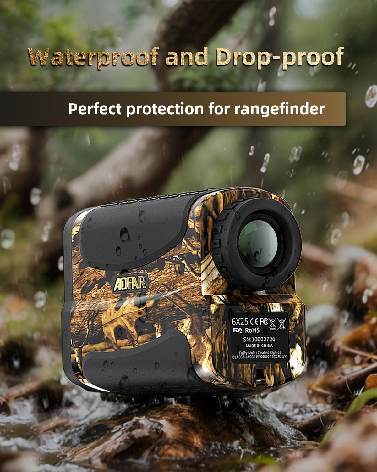 Golf Laser Rangefinder 700 Yards Archery Hunting Speed Mode Compact