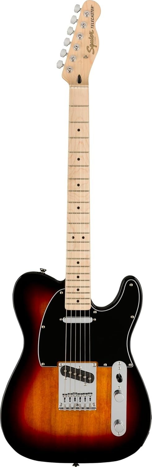 Electric Telecaster Guitar Maple Fingerboard 3 Tone Sunburst