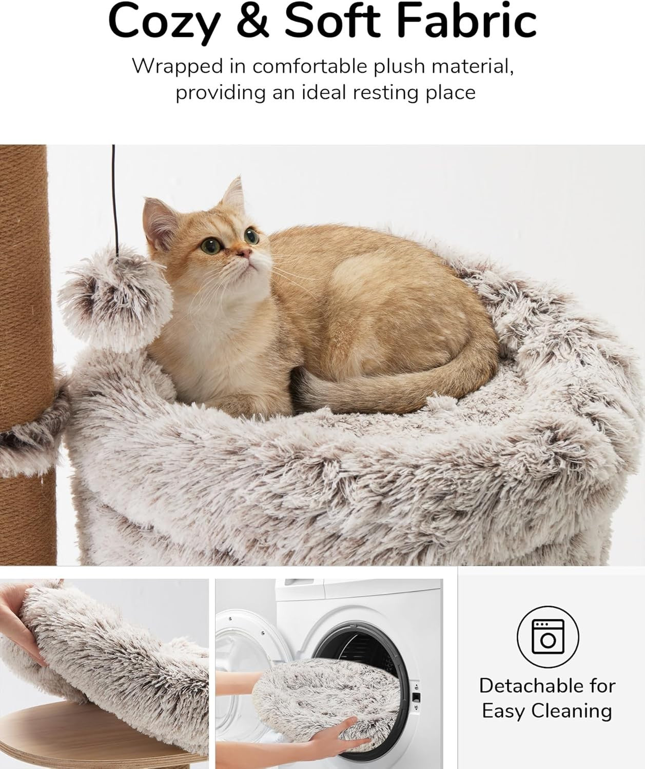155cm Large Cat Tree Tower Condo Hammock Scratching Posts Multi Level Indoor