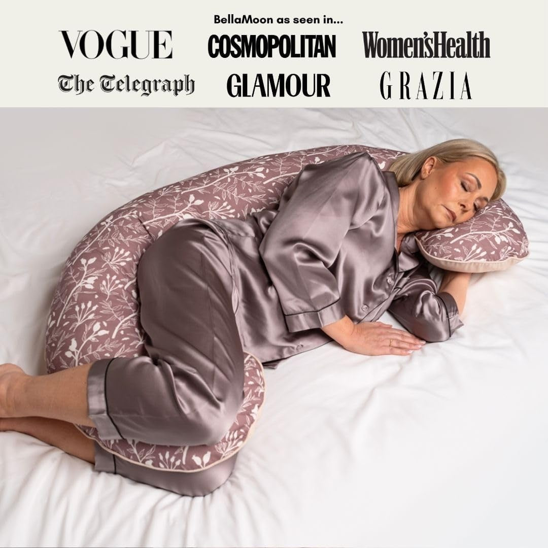 Cooling C-Shaped Body Pillow Pregnancy Back Pain Relief Side Sleeper