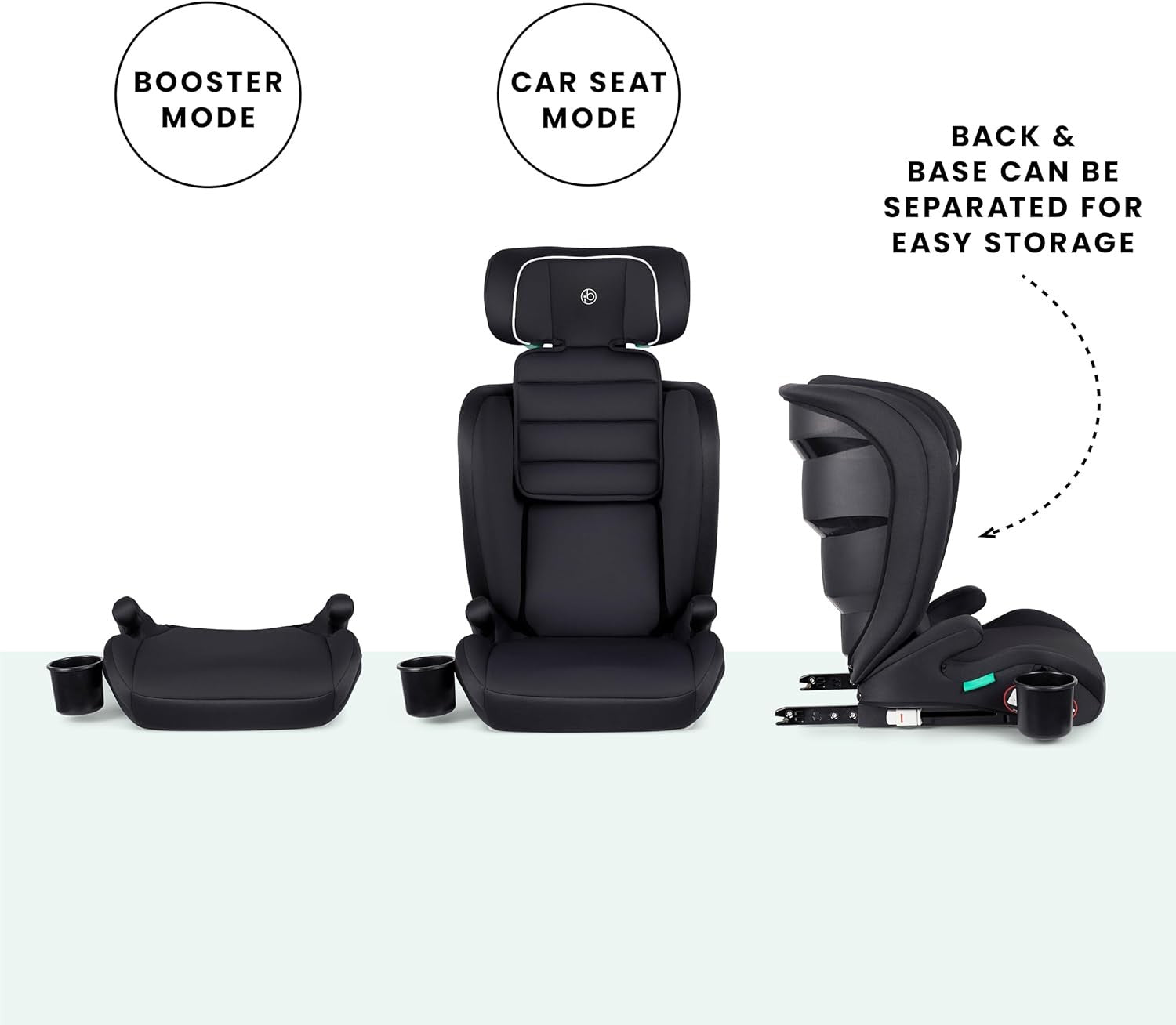 i-Size ISOFIX High Back Booster Seat 100–150cm Group 2/3 Kids Car Seat