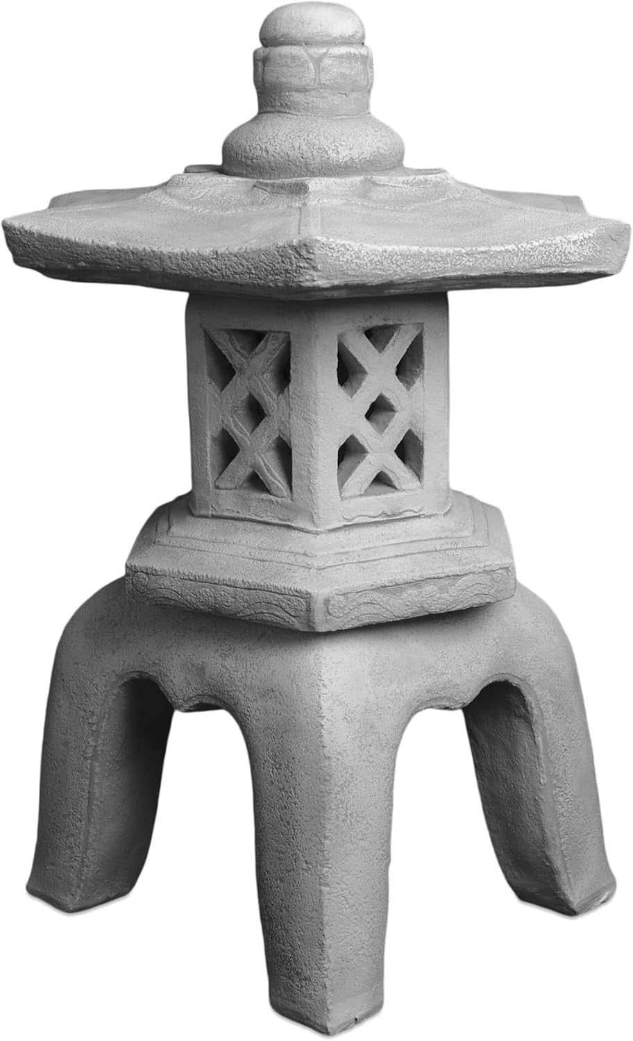 Yukimi Japanese Stone Lantern 55cm Grey Decor