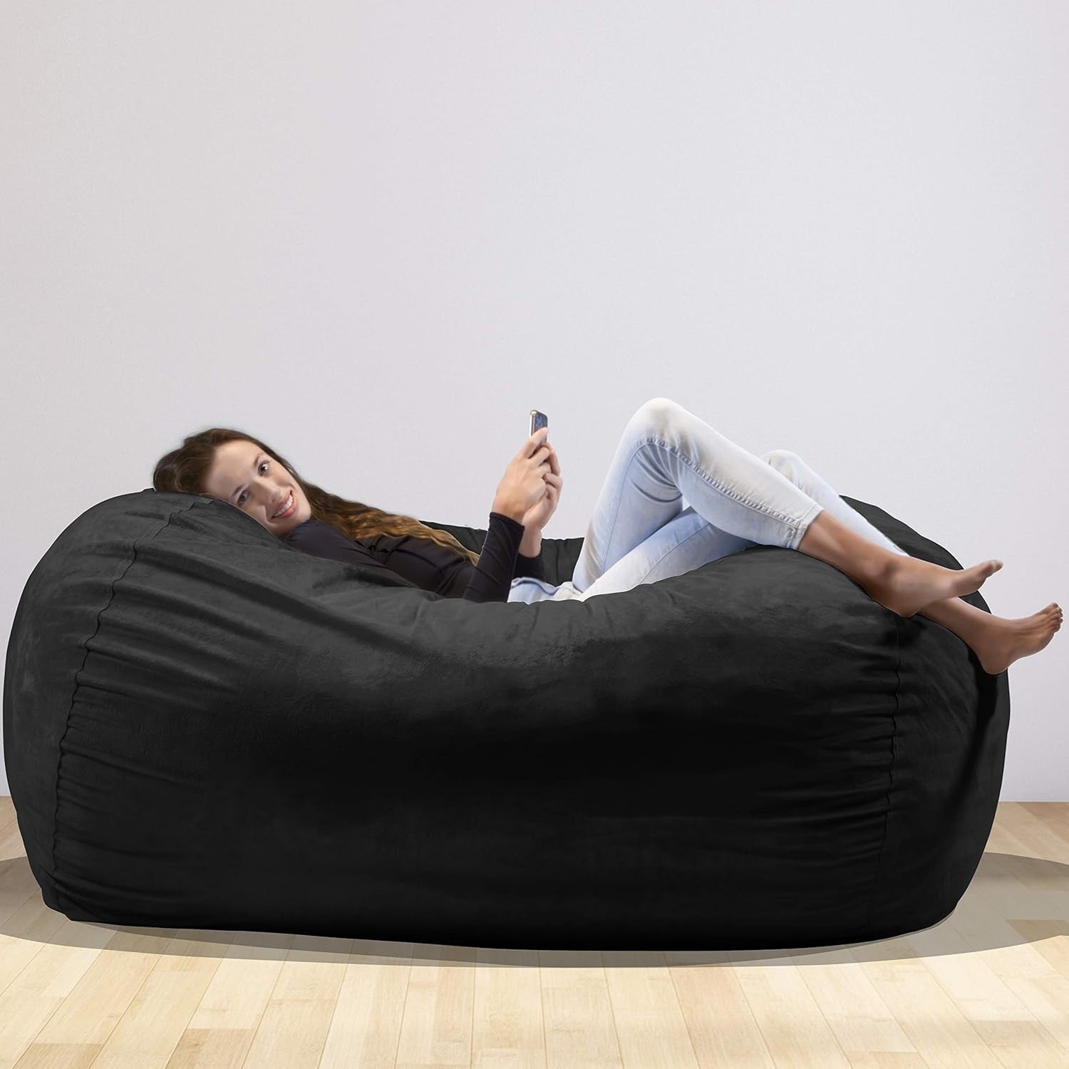 XXL Memory Foam Bean Bag Chair – Giant Sofa Seat for Adults & Teens