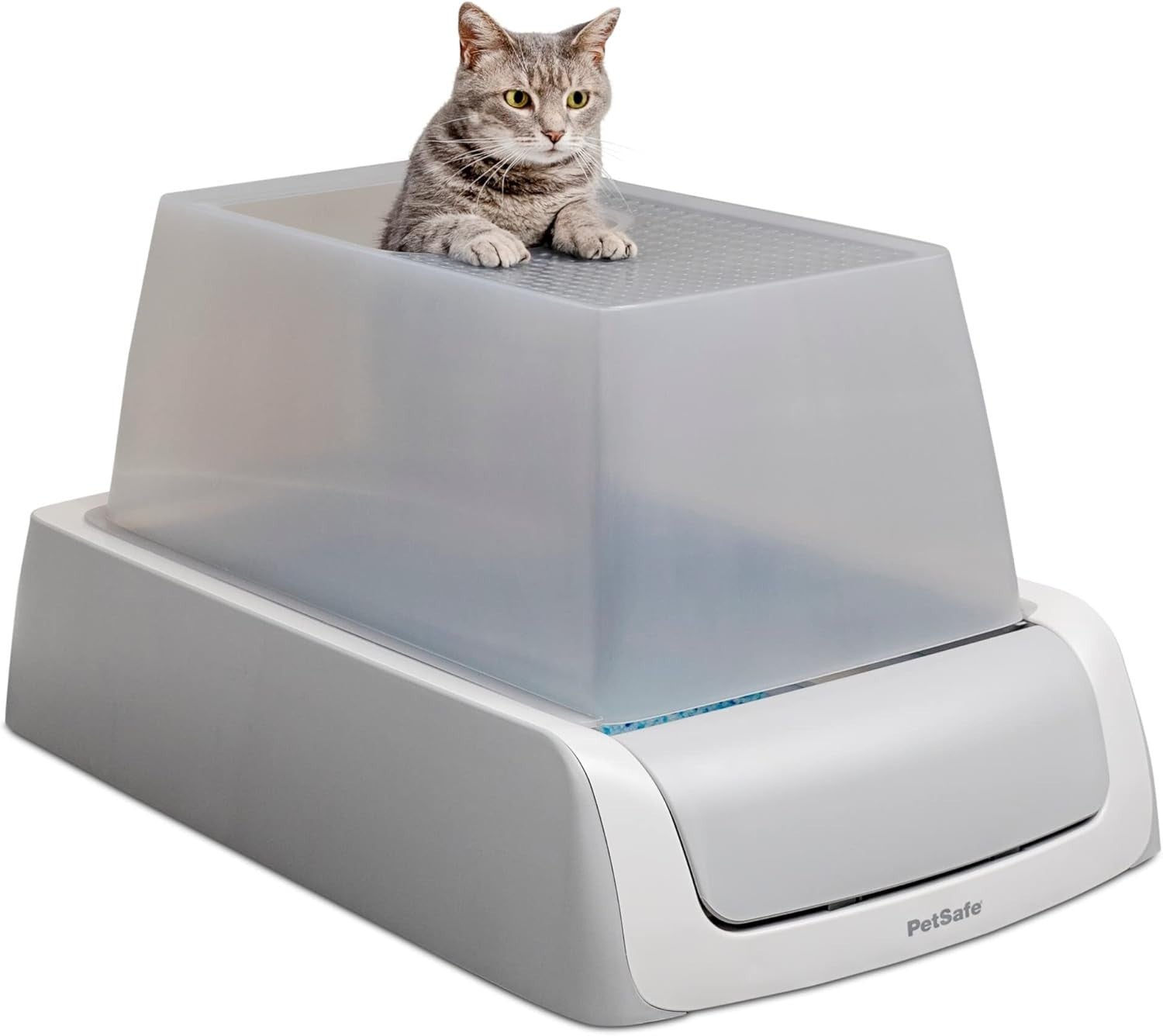 Self Cleaning Cat Litter Box Top Entry Hooded Auto Odor Control Tray
