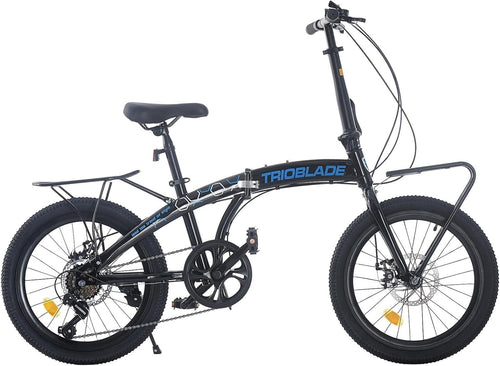 20 Inch Folding Bike 7-Speed Lightweight Mountain Bike with Disc Brakes