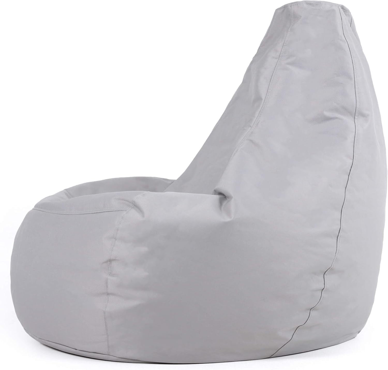 Grey Gaming Bean Bag Chair | Waterproof Recliner Seat Indoor Outdoor Use