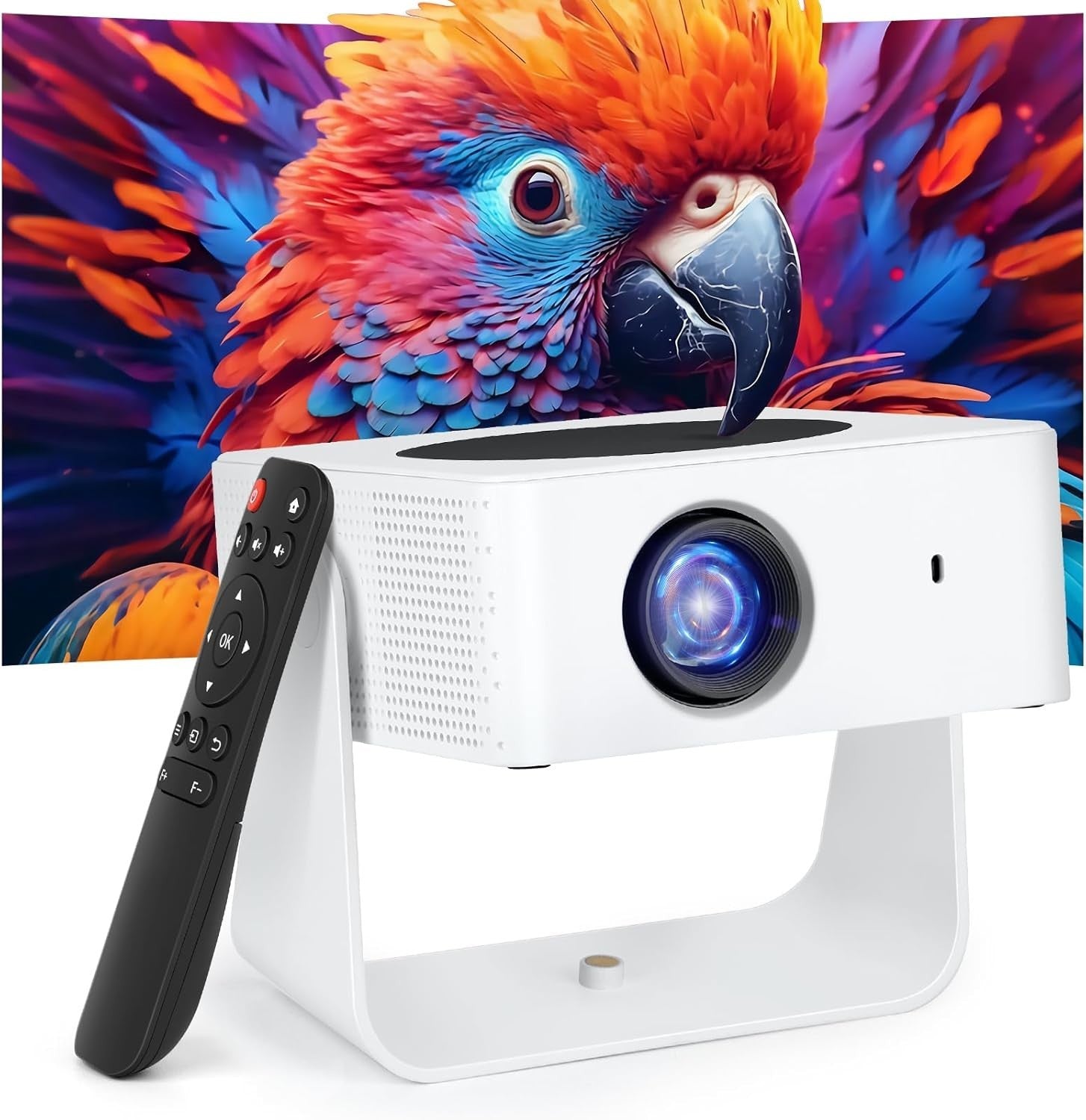 1080P Smart Mini Projector WiFi 6 Bluetooth Auto Keystone Electric Focus