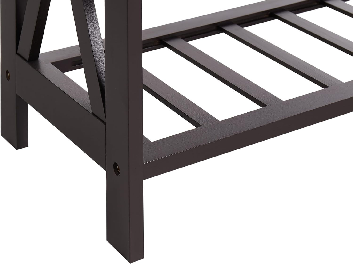 Large Wooden Wine Rack Freestanding Shelf Storage for Bottles & Glasses