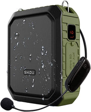 Wireless Voice Amplifier 18W Bluetooth Portable PA UHF Mic Waterproof