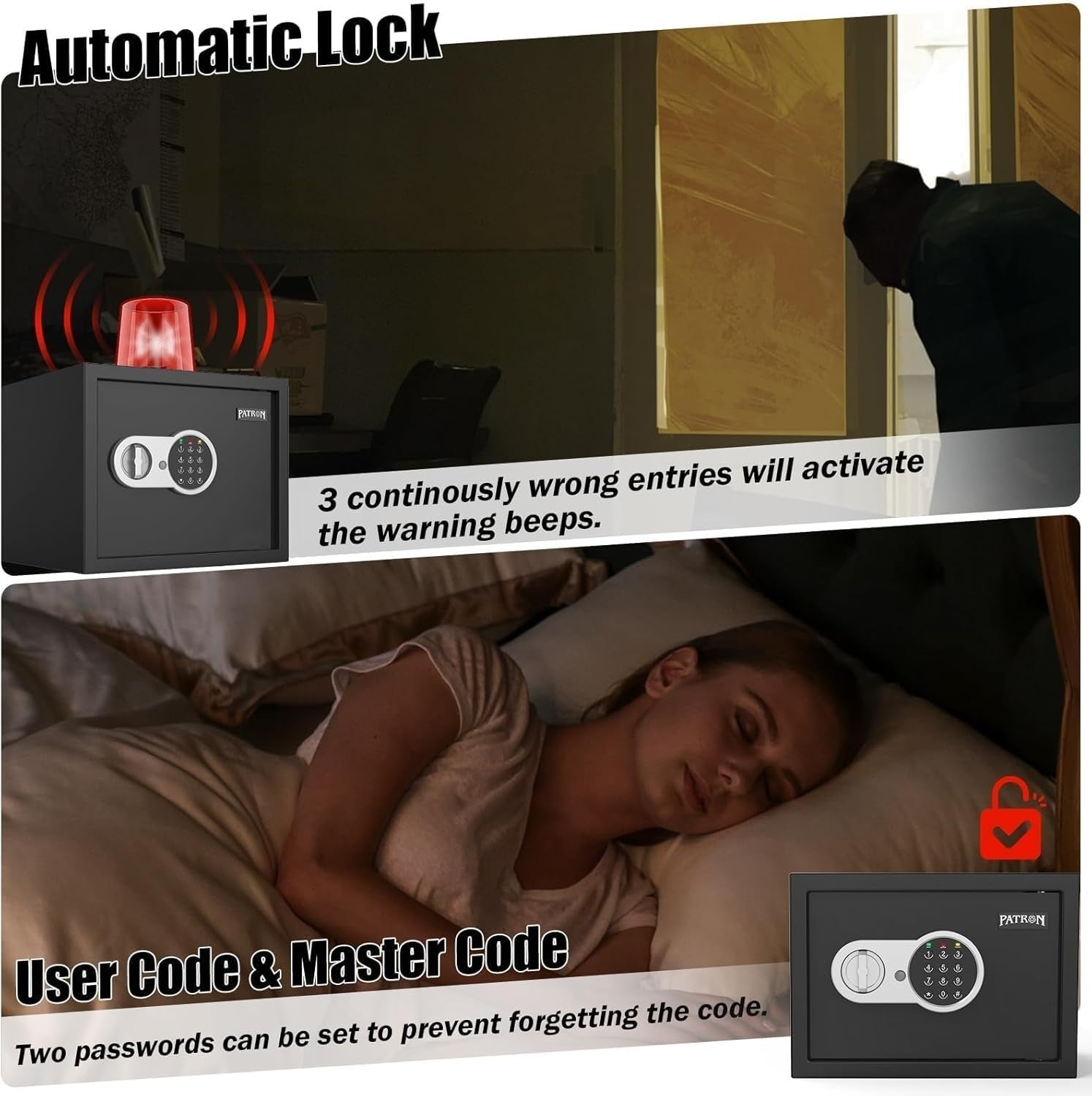 Digital Safe Box Electronic Keypad Cash Jewelry Document Security Safe