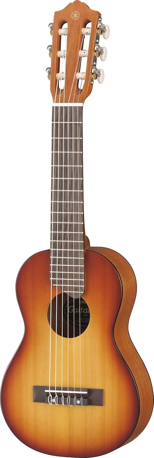 Acoustic Guitalele 70cm 6 Nylon Strings Travel Guitar Sunburst
