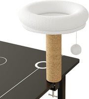 360° Rotating Cat Desk Bed Clamp On Hammock Plush Sisal Perch