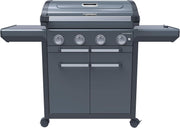 4 Burner Gas BBQ Grill with Side Burner Outdoor Kitchen Large Cooking Area