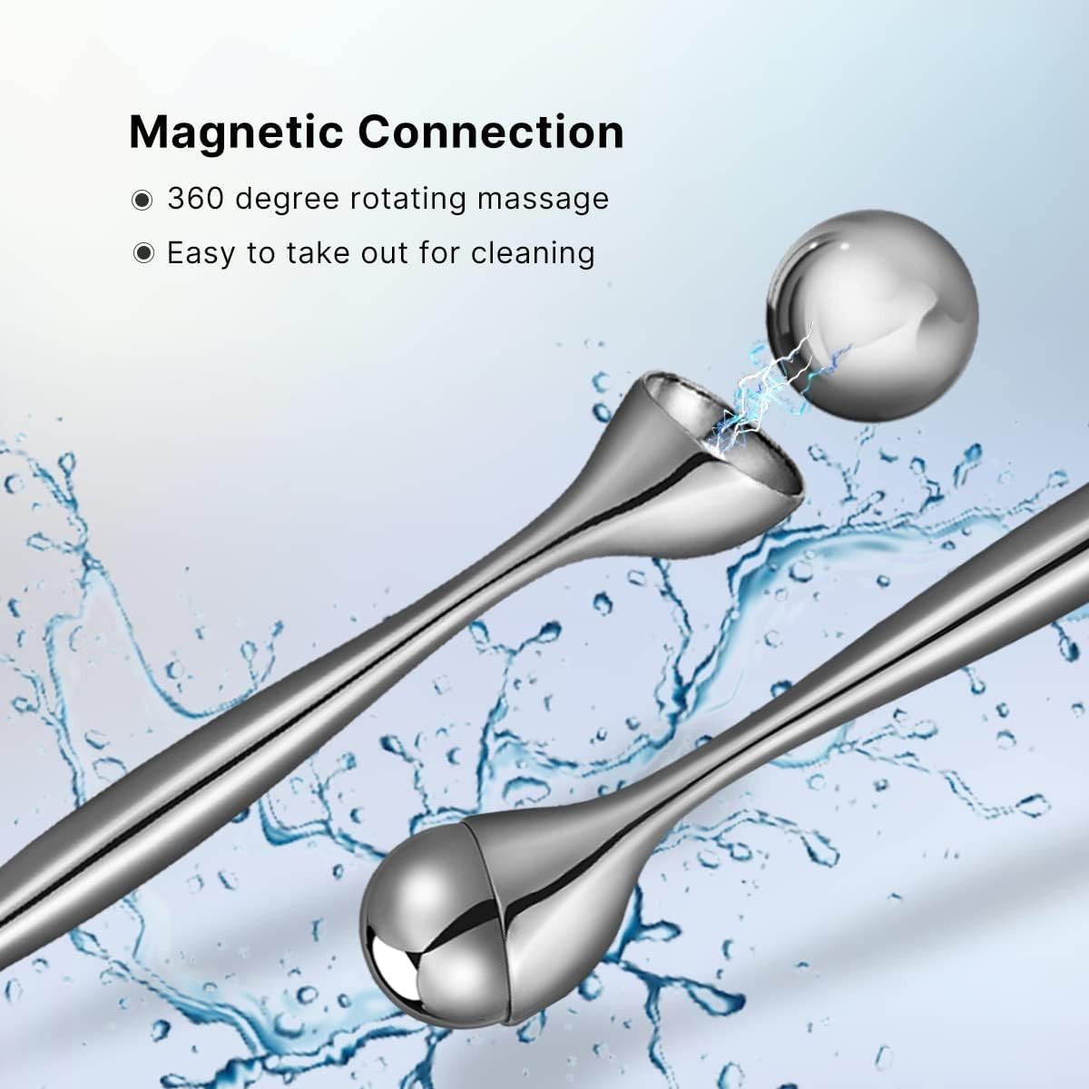 2 in 1 Eye Cream Applicator Ice Roller Puffiness Wrinkle