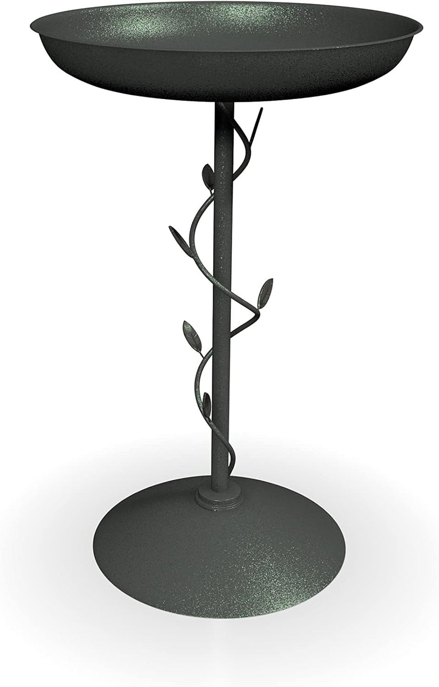 Decorative Metal Garden Bird Bath Green Weatherproof Outdoor Water Feature
