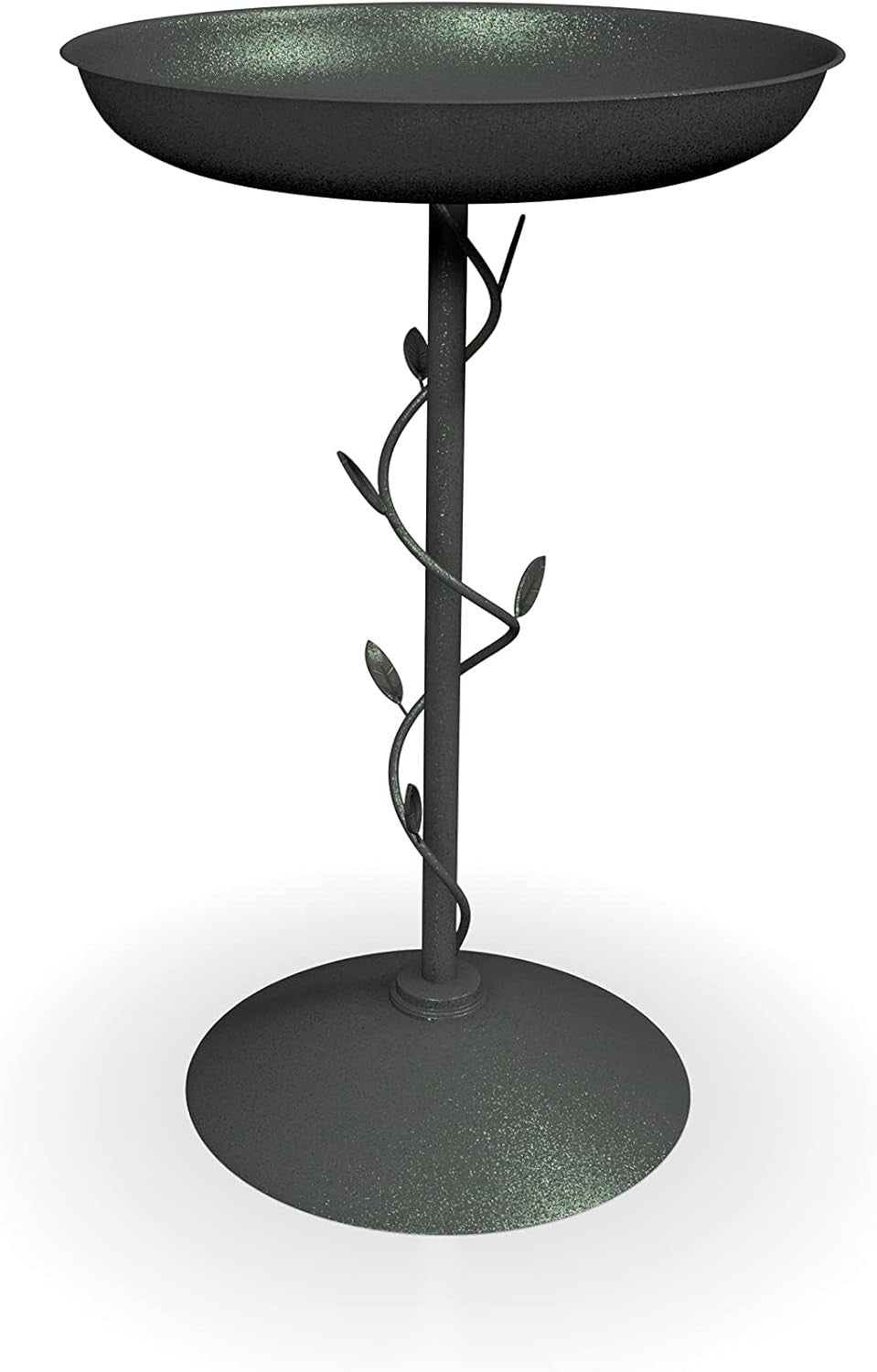 Decorative Metal Garden Bird Bath Green Weatherproof Outdoor Water Feature