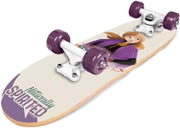 Frozen Wooden Skateboard 61x15cm Maple Deck, ABEC-7 Bearings, PVC Wheels
